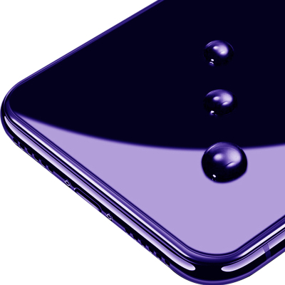 [送手机壳]轻万适用vivoy81s抗蓝光钢化膜防指纹高清前膜防摔玻璃手机贴膜防紫光保护膜