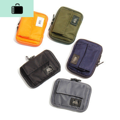 潮牌日系WALLET男女手拿尼龙布艺短款零钱包卡包迷你手拿小包NEW LAKE女手包