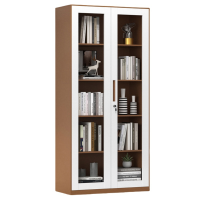 凌迪星咖色通玻对开柜900*400*1850mm台