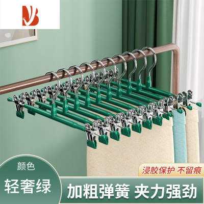 三维工匠轻奢裤架加粗伸缩衣柜家用jk夹子衣挂防滑不锈钢裙夹晾晒裤夹