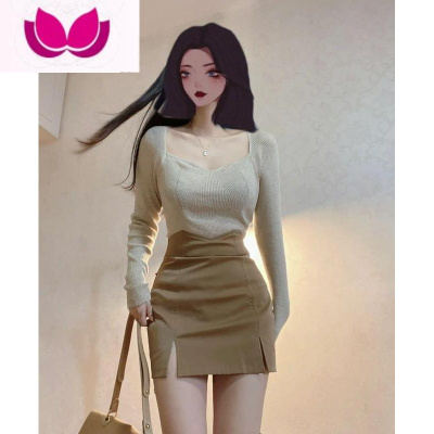 七斓早春装盐系穿搭高级感御姐炸街甜辣风纯欲上衣裙子辣妹套装女