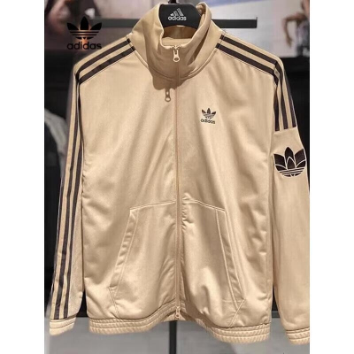 阿迪达斯 三叶草男女装新款经典复古双拉链运动 外套 JL8399 D