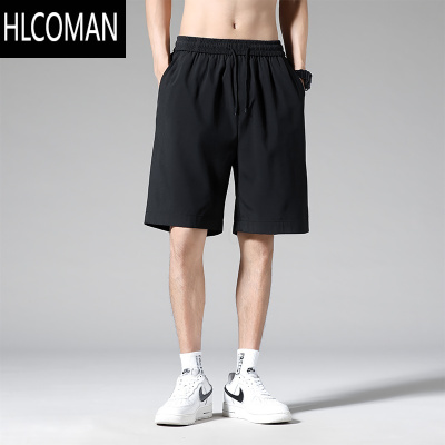 HLCOMAN夏季薄款短裤男生宽松透气休闲裤速干百搭沙滩裤户外运动五分裤子