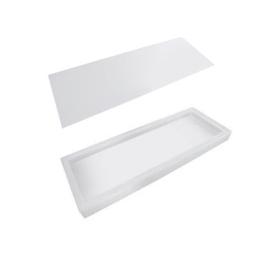 船用荧光蓬顶灯灯罩JPY/ZYP20/21平板方型凹凸外壳罩塑料透明外罩 工型53*23