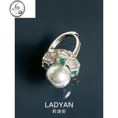 JiMi大溪地珍珠戒指大颗粒澳白女2023年新款小众个性高级感气质