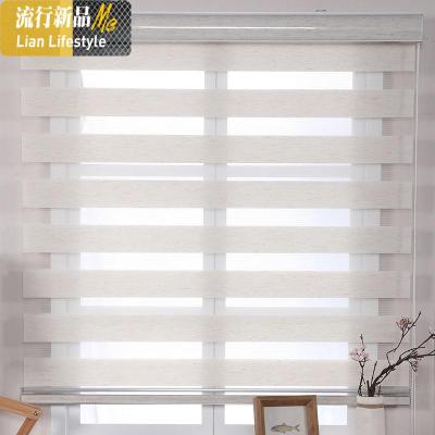 升降卷帘手拉遮光办公室客厅浴室厨房定制免打孔百叶窗帘防水成品 三维工匠