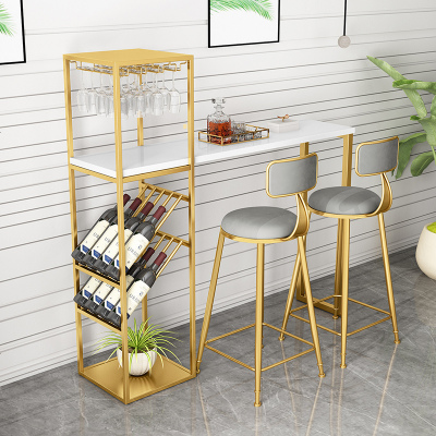 阳台家用靠窗小吧台桌客厅家庭隔断柜吧台餐桌一体高脚桌椅酒吧台