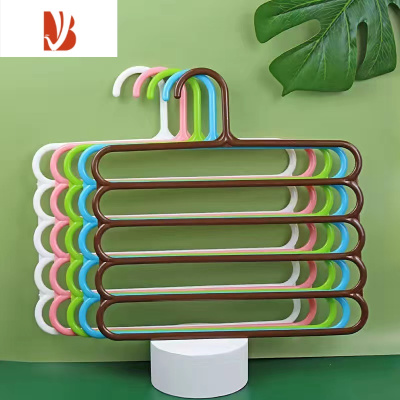 三维工匠加厚多层加粗多收纳多层裤子衣架家用魔术裤夹衣柜裤挂架