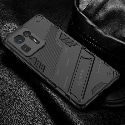 魅爱琳 小米Mix4手机壳 保护套外壳 朋克铠甲支架 全包防摔硅胶软套磨砂 炫酷潮时尚车载 手机套