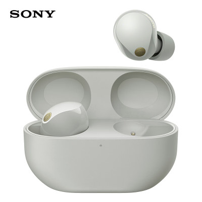 索尼(SONY)WF-1000XM5 真无线蓝牙降噪耳机 铂金银