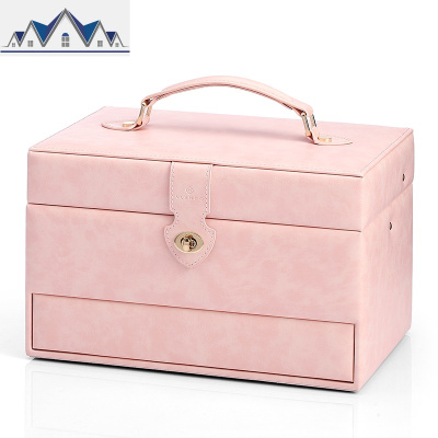 首饰收纳盒ins风戒指多层超大容量首饰盒三八妇女节品 三维工匠