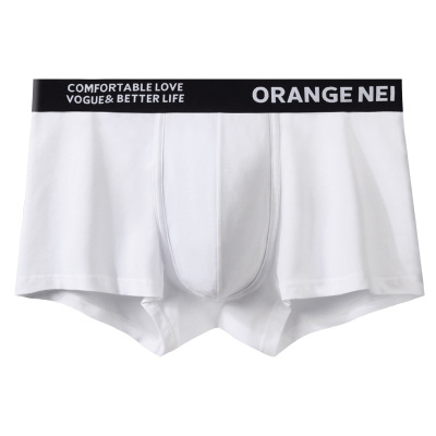 男生内裤U仓设计纯棉ZK内裤厂家帖牌OEM大码夏季男士平角内裤