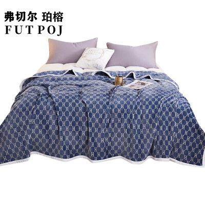 弗切尔珀榕雪貂绒珊瑚绒印花毛毯