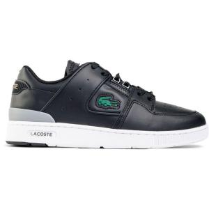 Lacoste男士皮革 lace-up 板鞋休闲运动鞋城市潮流拼接橡胶底潮牌 Black 40.5