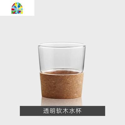 家用北欧冷水壶玻璃凉水杯套装新款创意透明大号泡茶壶防爆可高温 FENGHOU 透明软木水杯烧水壶
