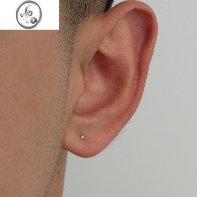 JiMiS999银银耳钉男潮高级感痞帅简约小巧圆珠养耳洞耳骨钉小众耳环女