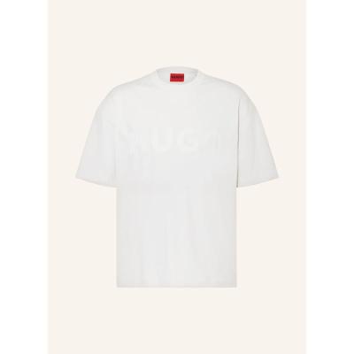 Hugo Boss直筒圆领男士短袖T恤胸前品牌字样简约夏装