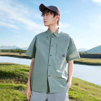 追光丨361°防晒衬衫男防泼水运动外套男士户外休闲短袖