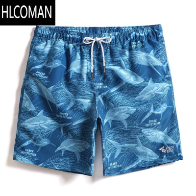 HLCOMAN夏季三亚度假沙滩裤男速干冲浪裤健体赛裤短裤可下水宽松泳裤