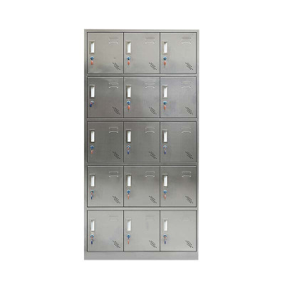 悦宸威不锈钢员工储物柜文件柜存放柜子更衣柜存包柜十五更衣柜