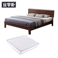 宜掌柜 木质床1.8米+20cm床垫 套