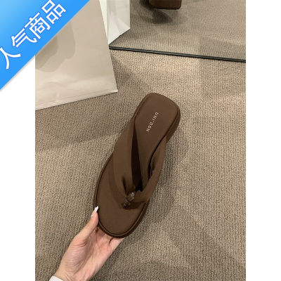 SUNTEK松糕厚底人字拖鞋外穿女鞋子2023年春夏新款夹趾增高简约百搭凉鞋