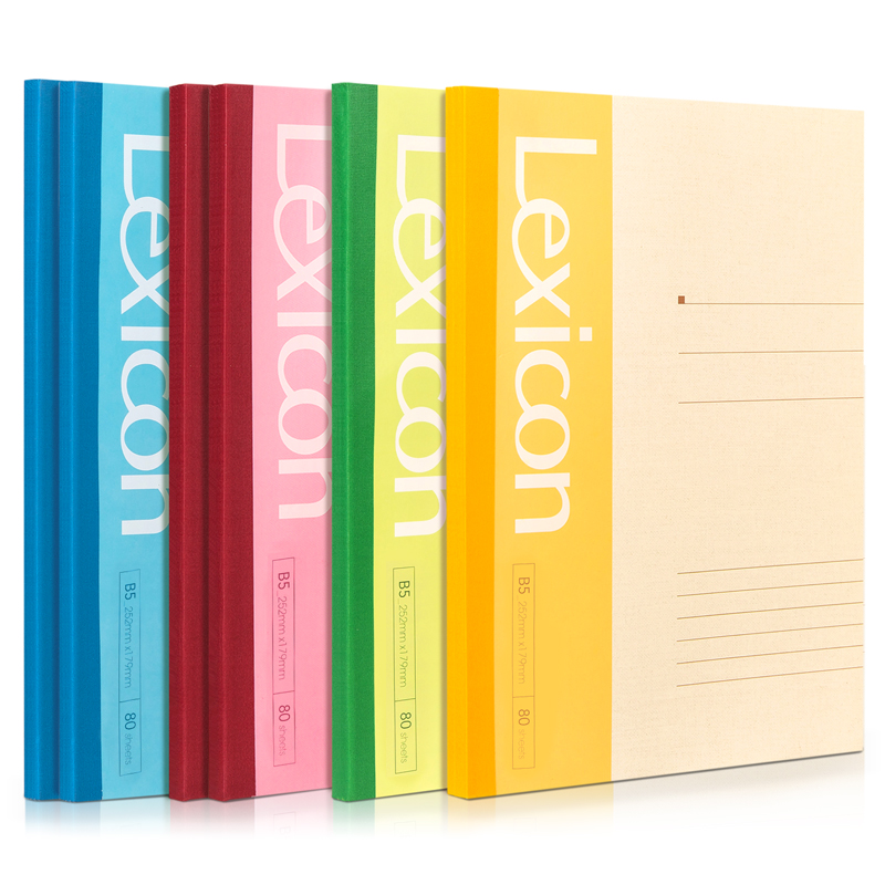 得力7665办公无线装订本(混)-80张-B5(本)/5本装