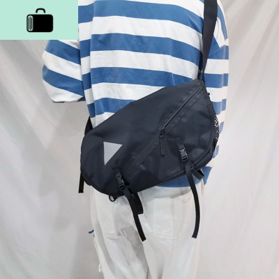 韩国ins工装单肩斜挎包男机能作战背包女大容量反光防水差包NEW LAKE女斜挎包