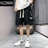 HLCOMAN工装短裤男士夏季冰丝薄款宽松速干潮牌美式五分裤休闲中裤子潮牌
