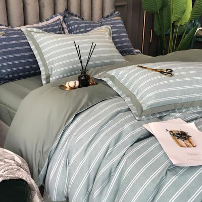 美帮汇磨毛四件套全棉全棉简约北美绒加厚保暖1.8m米双人被套床上用品