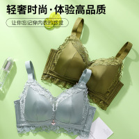 超薄性感兔耳朵固定全罩杯大码内衣女无钢圈调整型聚拢收副乳胸罩