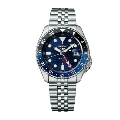 精工男自动机械表SSK003K1精钢表带圆形蓝宝石镜面100米防水折叠扣休闲表