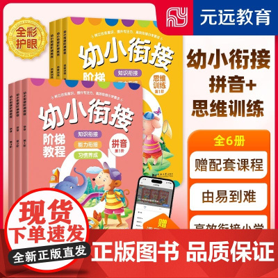 幼小衔接阶梯教程 拼音+思维训练 共6册