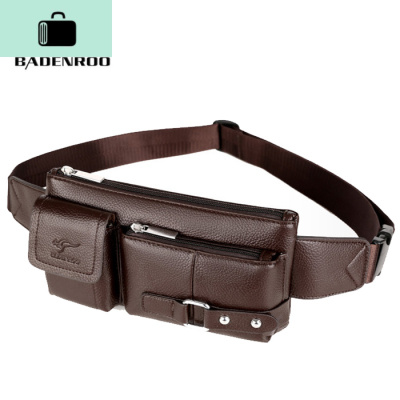 多功能男士腰包手机包男带穿腰包单肩斜挎包斜背包男胸包小包NEW LAKE男士单肩包