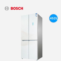 博世(BOSCH) KMF46S20TI 452升 变频 混冷无霜 零度保鲜 玻璃面板 十字对开门多门冰箱(白色金线)