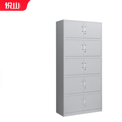 悦山办公文件柜资料柜档案柜特厚铁皮柜子分体五节文件柜YSOA1FO08-08HB
