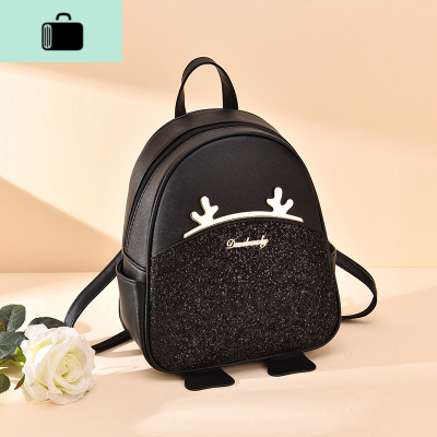 双肩包女2020新款时尚潮女士小包包百搭休闲包软皮书包旅行小背包NEW LAKE