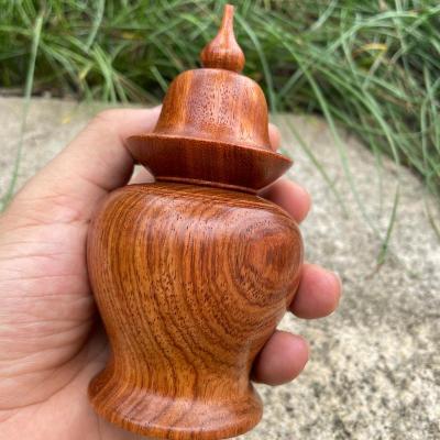 大红酸枝牙签盒缅甸花梨木牙签筒红木创意牙签罐实木牙签架 敬平 花梨木将军牙签筒