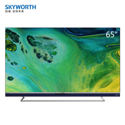 创维（SKYWORTH）65G71 65英寸4K全民AI娱乐 声控语音 升降式摄像头 2+32G内存 全面屏护眼电视