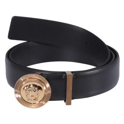Versace美杜莎扣头小牛皮皮带男款优质皮革大方得体商务休闲百搭配饰
