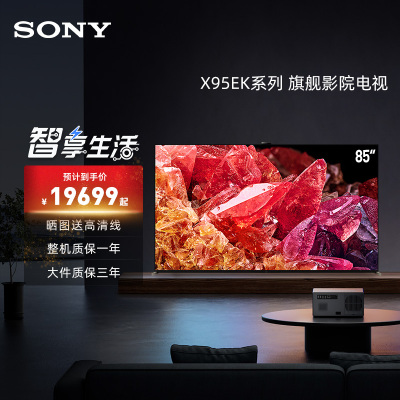 索尼(SONY)XR-85X95EK 85英寸大屏MiniLED 4K120Hz全面屏超高清电视智能摄像头XR认知芯片