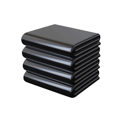 欧思卓平口垃圾袋OSZ-A80100 80*100cm 25g加厚 50个/包 黑色