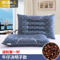 枕头2只装护颈颈椎一对酒店单人荞麦壳薰衣定型枕芯 三维工匠