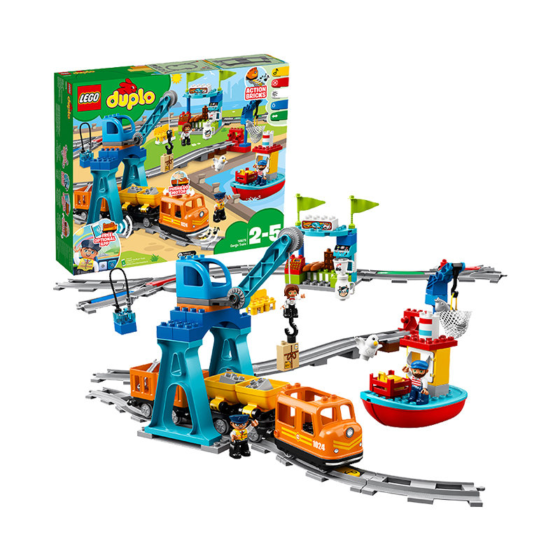 lego 乐高 duplo得宝系列 智能货运火车 freight train 105颗粒 10875