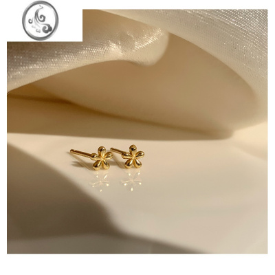 JiMi迷你小花朵养耳洞耳钉925银睡觉免摘小巧气质耳骨2021年新款潮女