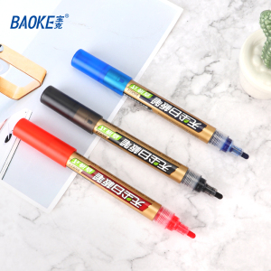 宝克(BAOKE)MP3913 可擦易擦直液式无尘白板笔 6支/盒 1盒