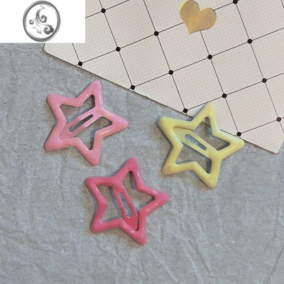 JiMi多巴胺ins星星对夹 五角星bb夹卡碎发元气少女发夹公主刘海夹发卡