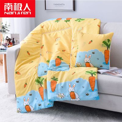 抱枕被子毛毯子两用女生办公室午睡四季通用可拆洗折叠春夏秋季空调薄款被子