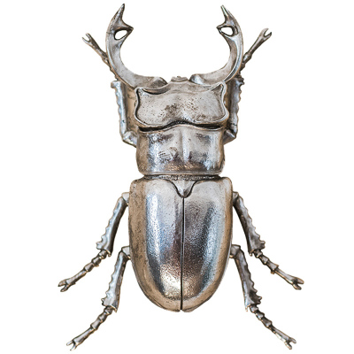 家柏饰(CORATED)金属大甲虫 花金龟 挂件摆件墙面桌面装饰个性动物童话风