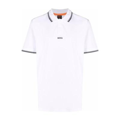 Hugo boss白色经典徽标POLO衫男装短袖直筒设计时尚百搭